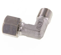 R 1/8'' mâle x 8L Raccord à compression coudé à 90 degrés en acier inoxydable 315 Bar DIN 2353