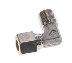 3/8'' NPT Male x 10L Stainless steel 90 deg Elbow Compression Fitting 315 Bar DIN 2353