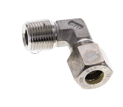 3/8'' NPT Male x 10L Stainless steel 90 deg Elbow Compression Fitting 315 Bar DIN 2353