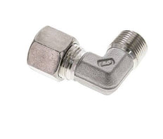 3/8'' NPT Male x 10S Stainless steel 90 deg Elbow Compression Fitting 630 Bar DIN 2353