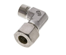 3/8'' NPT Male x 12S Stainless steel 90 deg Elbow Compression Fitting 630 Bar DIN 2353