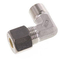 R 3/8'' Male x 10S Stainless steel 90 deg Elbow Compression Fitting 630 Bar DIN 2353