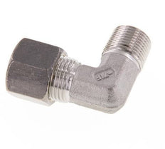 R 3/8'' mâle x 10S Raccord à compression coudé à 90 degrés en acier inoxydable 630 Bar DIN 2353