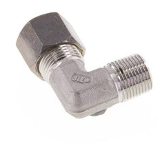 R 3/8'' mâle x 10S Raccord à compression coudé à 90 degrés en acier inoxydable 630 Bar DIN 2353