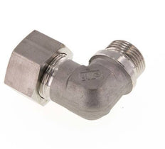 G 1'' Mâle x 25S Raccord à compression coudé à 90 degrés en acier inoxydable 400 Bar DIN 2353