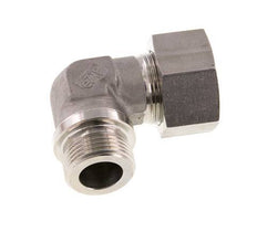 G 1'' Mâle x 25S Raccord à compression coudé à 90 degrés en acier inoxydable 400 Bar DIN 2353