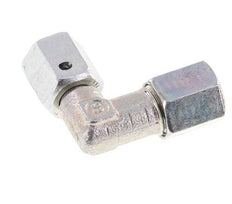 M12x1.5 x 6L Zinc plated Steel Adjustable 90 deg Elbow Fitting with Sealing cone and O-ring 315 Bar DIN 2353