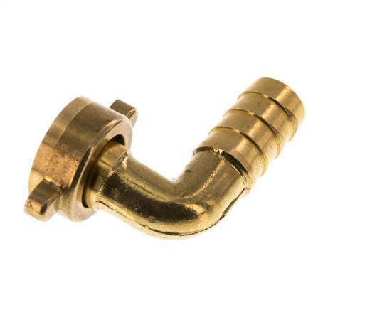 G Coude 90° en laiton 1/2'' x 13mm avec joint NBR et écrou à ailettes 16 Bar