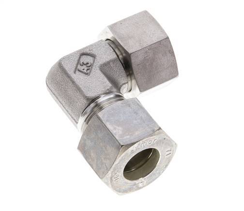 M24x1.5 x 16S Stainless steel Adjustable 90 deg Elbow Compression Fitting with Sealing cone and O-ring 400 Bar DIN 2353