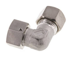 M30x2 x 20S Stainless steel Adjustable 90 deg Elbow Compression Fitting with Sealing cone and O-ring 400 Bar DIN 2353