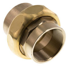 Rp 2'' Brass Double Nipple 3-pieces avec joint conique 16 Bar