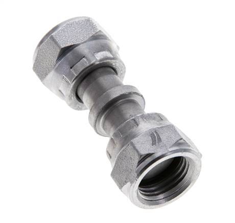 UNF 9/16''-18 Acier zingué Socket ORFS avec écrou-raccord 630 Bar - Hydraulique