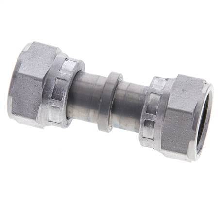 UN 11/16''-16 Socket ORFS en acier zingué avec écrou-raccord 630 Bar - Hydraulique