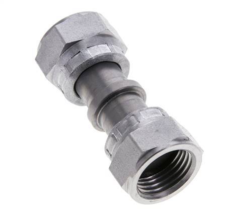UN 11/16''-16 Socket ORFS en acier zingué avec écrou-raccord 630 Bar - Hydraulique