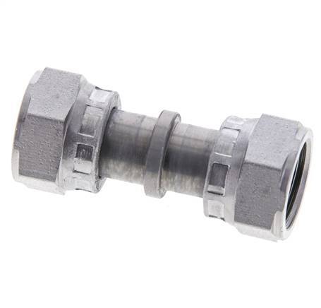 UN 11/16''-16 Socket ORFS en acier zingué avec écrou-raccord 630 Bar - Hydraulique