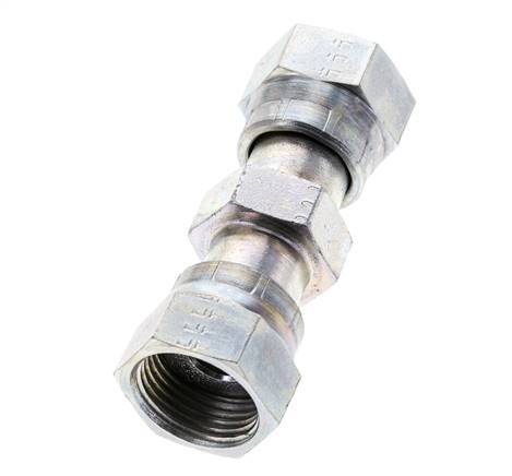 UN 13/16''-16 Acier zingué Socket ORFS avec écrou union 630 Bar - Hydraulique