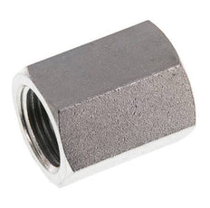 G 1/4'' x G 3/8'' Zinc plated Steel Socket 250 Bar - Hydraulic