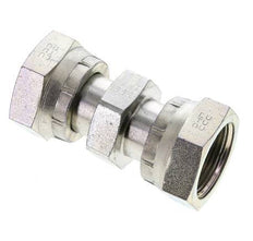 UN 1-7/16''-12 Zinc plated Steel Socket ORFS with Union nut 400 Bar - Hydraulic