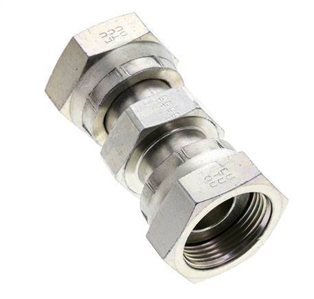 UN 1-7/16''-12 Acier zingué Socket ORFS avec écrou union 400 Bar - Hydraulique