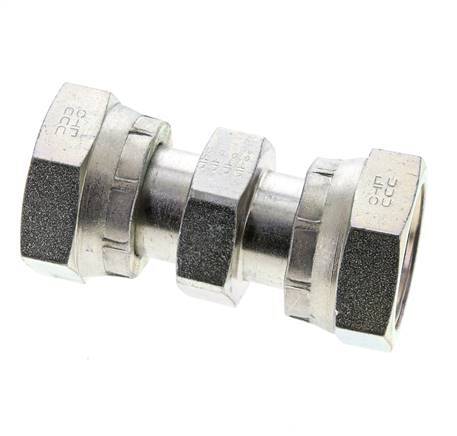 UN 1-7/16''-12 Acier zingué Socket ORFS avec écrou union 400 Bar - Hydraulique