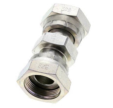 UN 1-7/16''-12 Zinc plated Steel Socket ORFS with Union nut 400 Bar - Hydraulic