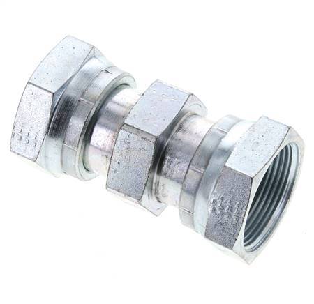 UN 1-11/16''-12 Acier zingué Socket ORFS avec écrou union 250 Bar - Hydraulique