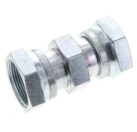 UN 1-11/16''-12 Acier zingué Socket ORFS avec écrou union 250 Bar - Hydraulique