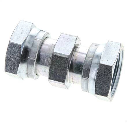 UN 1-11/16''-12 Acier zingué Socket ORFS avec écrou union 250 Bar - Hydraulique