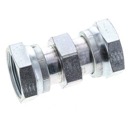 UN 1-11/16''-12 Acier zingué Socket ORFS avec écrou union 250 Bar - Hydraulique