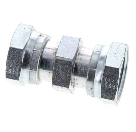 UN 1-11/16''-12 Acier zingué Socket ORFS avec écrou union 250 Bar - Hydraulique