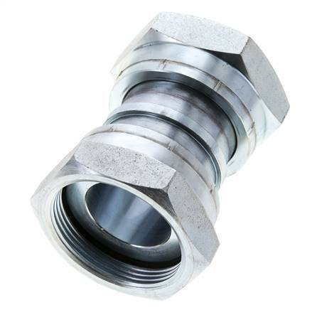 UN 2''-12 Acier zingué Socket ORFS avec écrou union 250 Bar - Hydraulique