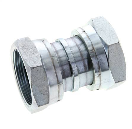 UN 2''-12 Acier zingué Socket ORFS avec écrou union 250 Bar - Hydraulique