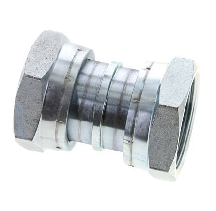 UN 2''-12 Acier zingué Socket ORFS avec écrou union 250 Bar - Hydraulique