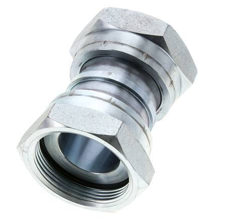 UN 2''-12 Acier zingué Socket ORFS avec écrou union 250 Bar - Hydraulique