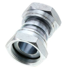 UN 2''-12 Acier zingué Socket ORFS avec écrou union 250 Bar - Hydraulique