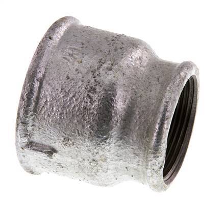 Rp 2'' x Rp 1 1/2'' Zinc plated Cast iron Round Socket 25 Bar