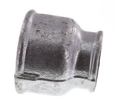 Rp 2'' x Rp 1 1/4'' Fonte zinguée Manchon rond 25 Bar