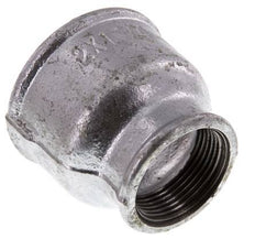Rp 2'' x Rp 1 1/4'' Fonte zinguée Manchon rond 25 Bar