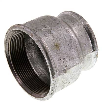 Rp 2 1/2'' x Rp 2'' Fonte zinguée Manchon rond 25 Bar