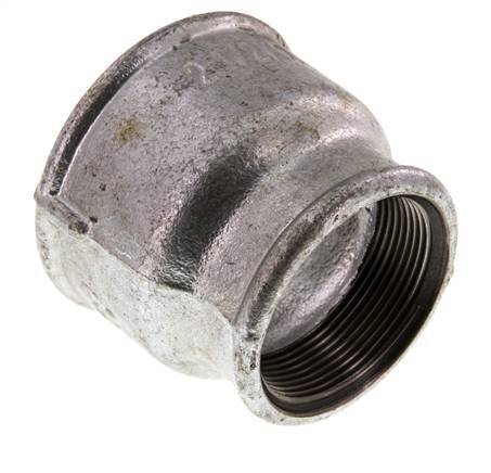 Rp 2 1/2'' x Rp 2'' Fonte zinguée Manchon rond 25 Bar