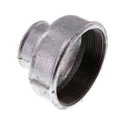 Rp 3'' x Rp 1 1/2'' Fonte zinguée Manchon rond 25 Bar