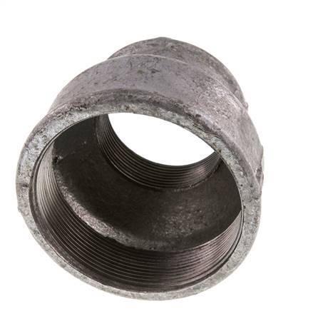 Rp 3'' x Rp 2'' Fonte zinguée Socle rond 25 Bar