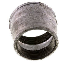 Rp 3'' x Rp 2 1/2'' Fonte zinguée Manchon rond 25 Bar