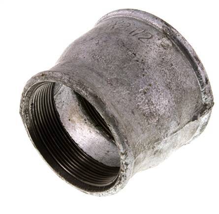 Rp 3'' x Rp 2 1/2'' Fonte zinguée Manchon rond 25 Bar