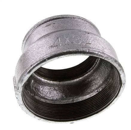 Rp 4'' x Rp 3'' Fonte zinguée Socle rond 25 Bar