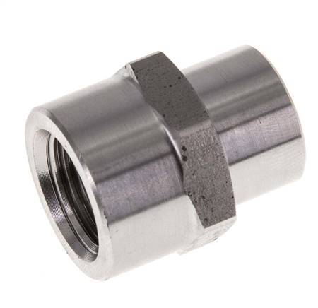 1/4'' NPT x 3/8'' NPT Stainless steel Socket 210 Bar - Hydraulic