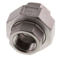 1/2'' NPT Mamelon double en acier inoxydable 3-pièces avec joint conique 16 Bar