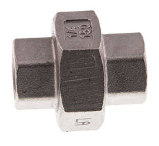 Rp 1/4'' Acier inoxydable Mamelon double 3-pièces avec joint conique 16 Bar