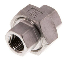 Rp 1/4'' Acier inoxydable Mamelon double 3-pièces avec joint conique 16 Bar