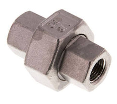 Rp 1/8'' Stainless steel Double Nipple 3-pieces with Conically sealing 16 Bar